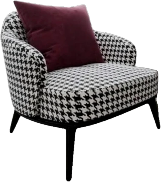 Houndstooth Lounge Chair